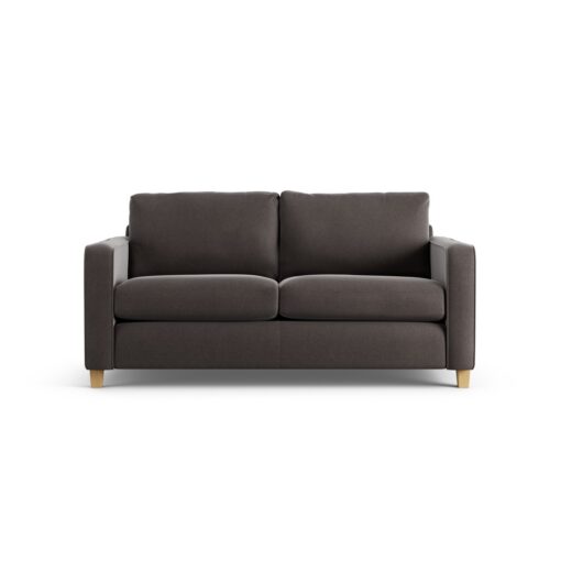 Habitat Flint Velvet 2 Seater Sofa Bed- Slate Grey - Ash Leg