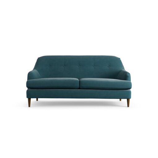 Habitat Frome Fabric 2 Seater Sofa - Teal - Dark Leg