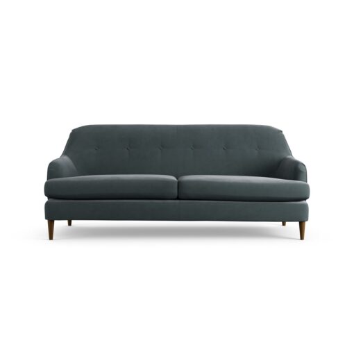 Habitat Frome Fabric 3 Seater Sofa - Charcoal - Dark Leg