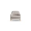 Habitat Frome Fabric Armchair - Stone - Ash Leg