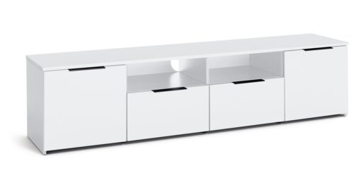 Habitat Hayward 2 Door 2 Drawer TV Unit - White Gloss