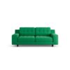 Habitat Hendricks Fabric 2 Seater - Emerald Green- Black Leg