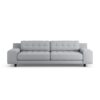 Habitat Hendricks Fabric 4 Seater - Grey - Black Leg