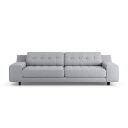 Habitat Hendricks Fabric 4 Seater - Grey - Black Leg