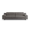 Habitat Hendricks Fabric 4 Seater Sofa - Charcoal- Black Leg