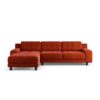 Habitat Hendricks Left Hand Corner Sofa - Orange - Black Leg