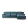 Habitat Hendricks Right Hand Corner Sofa - Blue - Black Leg