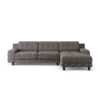 Habitat Hendricks Right Hand Corner Sofa -Charcoal-Black Leg