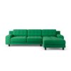 Habitat Hendricks Right Hand Corner Sofa - Green - Black Leg