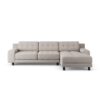 Habitat Hendricks Right Hand Corner Sofa - Stone - Black Leg