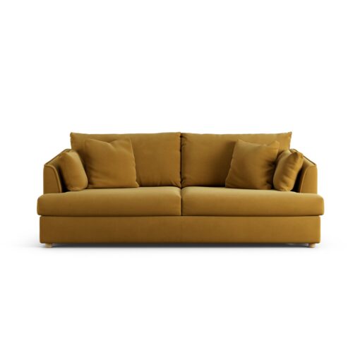 Habitat Holmfirth Fabric 3 Seater Sofa - Gold