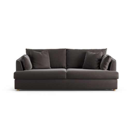 Habitat Holmfirth Velvet 3 Seater Sofa - Grey