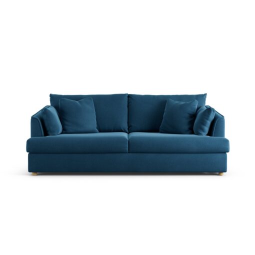 Habitat Holmfirth Velvet 3 Seater Sofa - Ink Blue