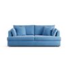 Habitat Holmfirth Velvet 3 Seater Sofa - Sky Blue