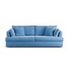 Habitat Holmfirth Velvet 4 Seater Sofa - Sky Blue