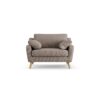 Habitat Ivor Fabric Cuddle Chair - Mocha - Ash Leg