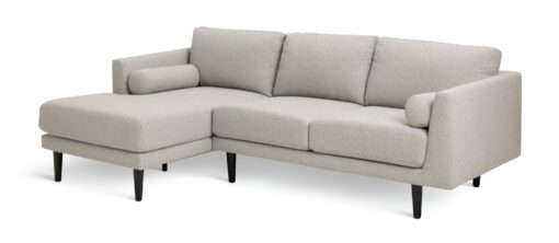 Habitat Jacob Fabric Left Hand Corner Sofa - Stone