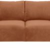 Habitat Julien Velvet 2 Seater Sofa - Orange