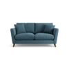 Habitat Lomond Fabric 2 Seater Sofa - Blue - Dark Leg