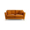 Habitat Lomond Fabric 2 Seater Sofa - Orange - Ash Leg