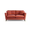 Habitat Lomond Fabric 2 Seater Sofa - Papaya - Dark Leg