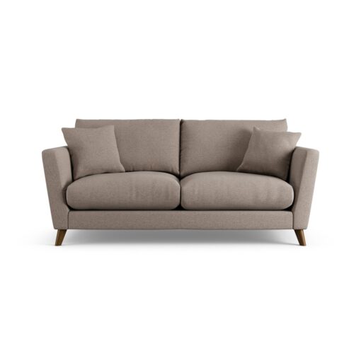 Habitat Lomond Fabric 3 Seater Sofa - Mocha - Dark Leg