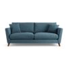 Habitat Lomond Fabric 4 Seater Sofa - Blue - Dark Leg