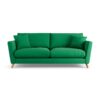 Habitat Lomond Fabric 4 Seater Sofa - Green - Ash Leg