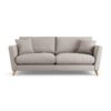 Habitat Lomond Fabric 4 Seater Sofa - Stone - Ash Leg