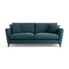 Habitat Lomond Fabric 4 Seater Sofa - Teal - Dark Leg