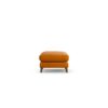 Habitat Lomond Fabric Footstool - Orange - Dark Leg