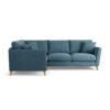 Habitat Lomond Left Hand Corner Sofa - Blue - Ash Leg