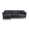 Habitat Lomond Left Hand Corner Sofa - Charcoal - Ash Leg