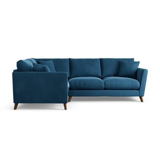 Habitat Lomond Left Hand Corner Sofa - Ink Blue - Dark Leg