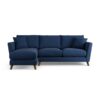 Habitat Lomond Left Hand Corner Sofa - Navy - Dark Leg