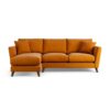 Habitat Lomond Left Hand Corner Sofa - Orange - Dark Leg