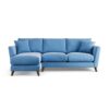 Habitat Lomond Left Hand Corner Sofa - Sky Blue - Dark Leg