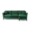 Habitat Lomond Right Hand Corner Sofa - Green - Dark Leg