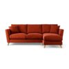 Habitat Lomond Right Hand Corner Sofa - Orange - Ash Leg