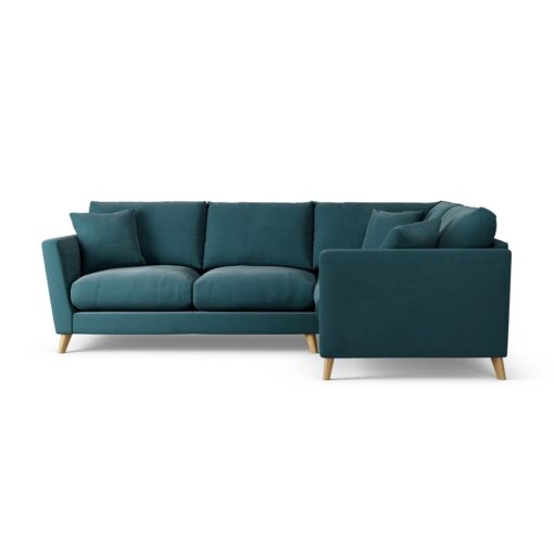 Habitat Lomond Right Hand Corner Sofa - Teal - Ash Leg