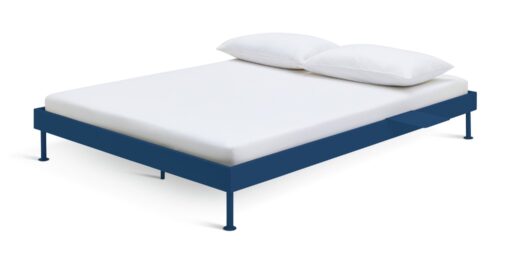 Habitat Maddox Double Metal Bed Frame with Bedside - Blue