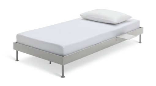 Habitat Maddox Single Metal Bed with Bedside - Off White