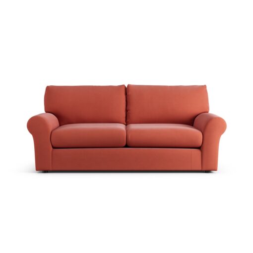 Habitat Molton Fabric 3 Seater Sofa - Papaya