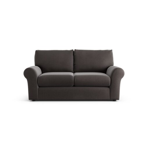 Habitat Molton Velvet 2 Seater Sofa - Grey