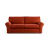 Habitat Molton Velvet 3 Seater Sofa - Burnt Orange