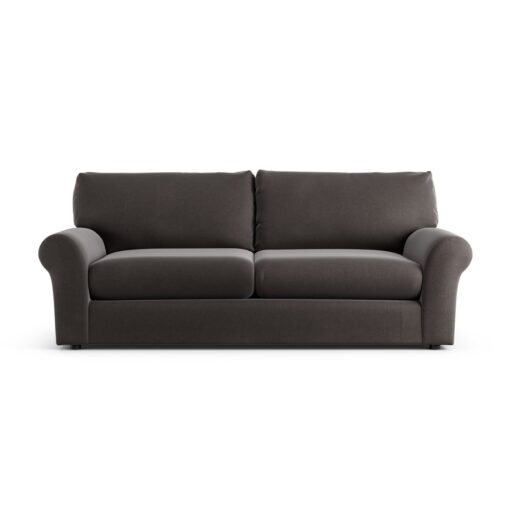 Habitat Molton Velvet 4 Seater Sofa - Grey