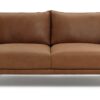 Habitat Moore Leather 2 Seater Sofa - Tan