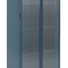 Habitat Morillo 2 Door Glass Display Cabinet - Blue