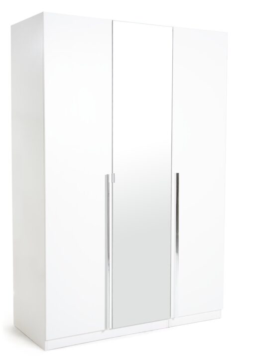 Habitat Munich 3 Door Mirror Wardrobe - White