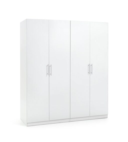 Habitat Munich 4 Door Wardrobe - White Gloss